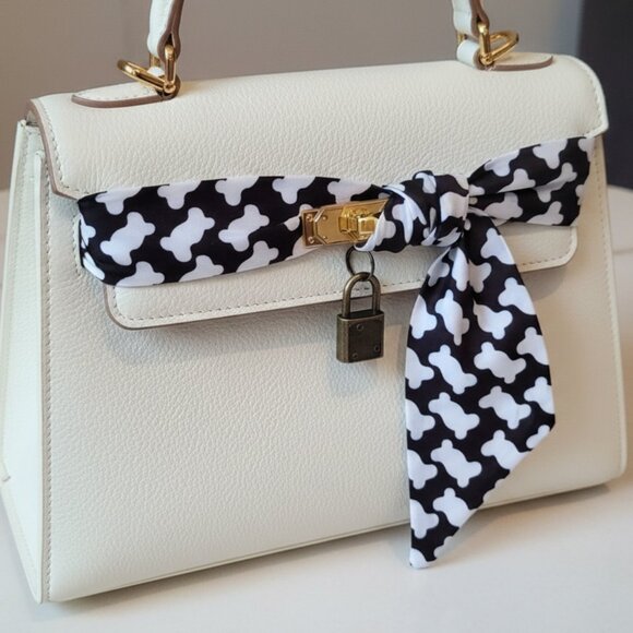 Bag Decor Handbags - Woof! Dog Bone Scarf and Lock and Key Set